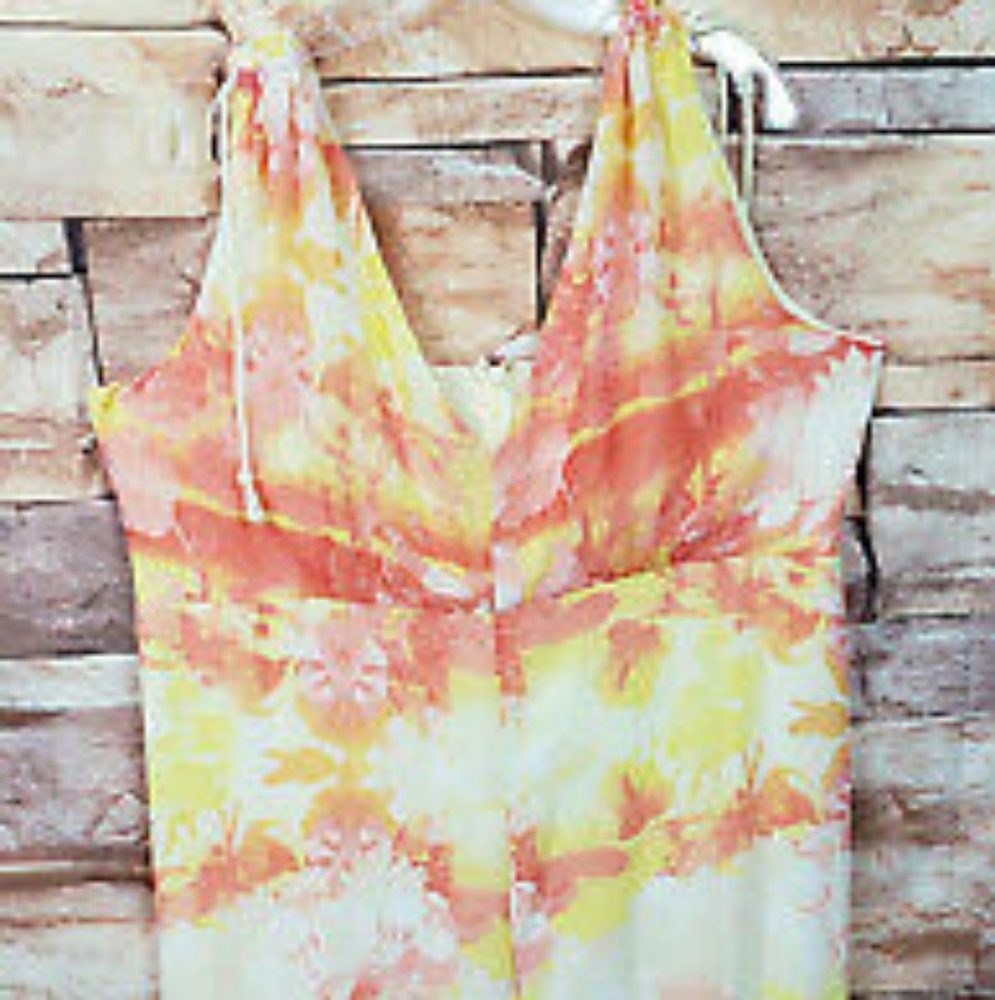 Yellow and orange dress